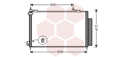 Condenseur de climatisation VAN WEZEL 25005242