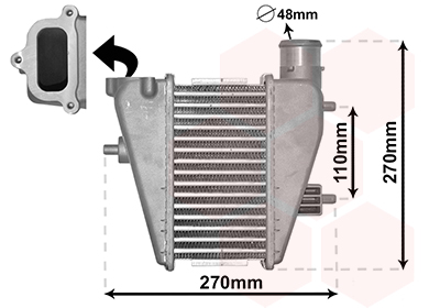 Intercooler (échangeur) VAN WEZEL 25014700