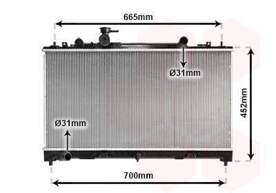 Radiateur refroidissement moteur VAN WEZEL 27002226