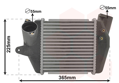 Intercooler (échangeur) VAN WEZEL 27004243