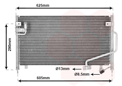 Condenseur de climatisation VAN WEZEL 27005120