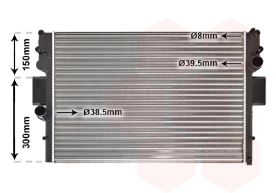 Radiateur refroidissement moteur VAN WEZEL 28002057