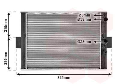 Radiateur refroidissement moteur VAN WEZEL 28002062