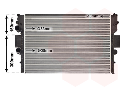 Radiateur refroidissement moteur VAN WEZEL 28002087