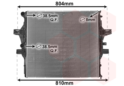 Radiateur refroidissement moteur VAN WEZEL 28002125