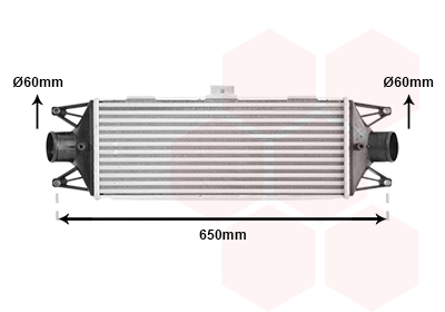 Intercooler (échangeur) VAN WEZEL 28004099