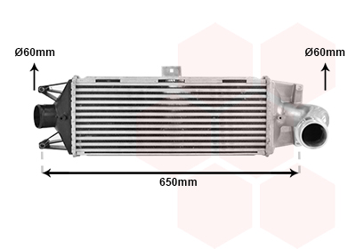 Intercooler (échangeur) VAN WEZEL 28004100