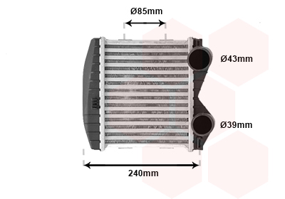 Intercooler (échangeur) VAN WEZEL 29004003