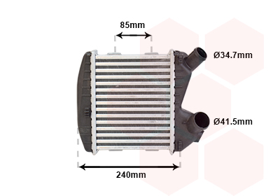 Intercooler (échangeur) VAN WEZEL 29004004