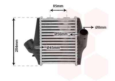 Intercooler (échangeur) VAN WEZEL 29004016