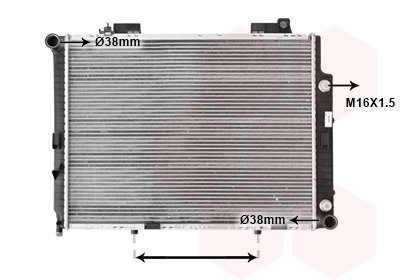 Radiateur refroidissement moteur VAN WEZEL 30002209