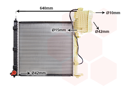 Radiateur refroidissement moteur VAN WEZEL 30002336