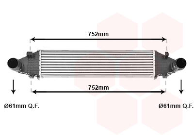 Intercooler (échangeur) VAN WEZEL 30004596