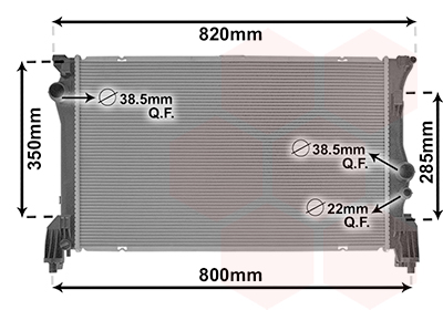 Radiateur refroidissement moteur VAN WEZEL 30012710