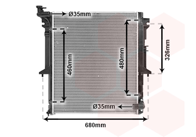 Radiateur refroidissement moteur VAN WEZEL 32002203