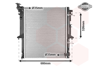 Radiateur refroidissement moteur VAN WEZEL 32002204