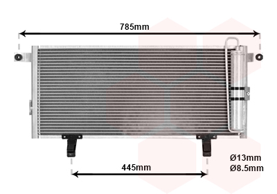 Condenseur de climatisation VAN WEZEL 32005211