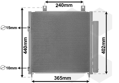 Condenseur de climatisation VAN WEZEL 32005251