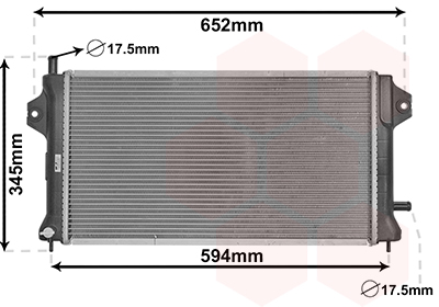 Radiateur refroidissement moteur VAN WEZEL 32012701