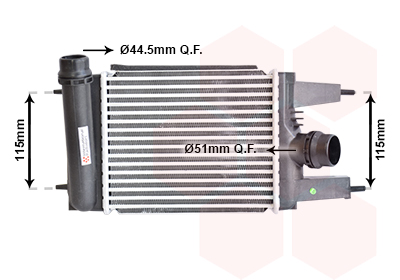 Intercooler (échangeur) VAN WEZEL 33014703