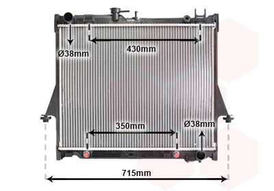 Radiateur refroidissement moteur VAN WEZEL 36002026