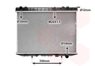 Radiateur refroidissement moteur VAN WEZEL 37002337