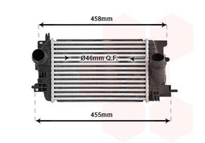 Intercooler (échangeur) VAN WEZEL 37004593