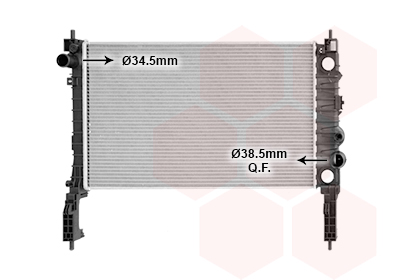 Radiateur refroidissement moteur VAN WEZEL 37012717