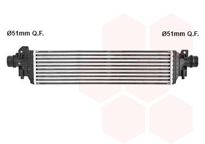 Intercooler (échangeur) VAN WEZEL 37014701