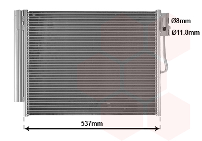 Condenseur de climatisation VAN WEZEL 37015706