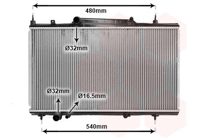 Radiateur refroidissement moteur VAN WEZEL 40002230