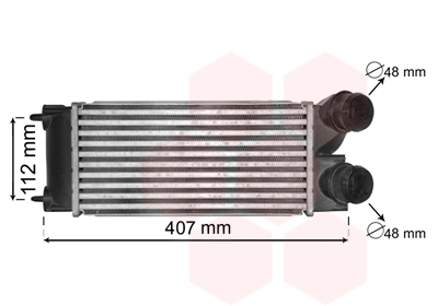 Intercooler (échangeur) VAN WEZEL 40004332