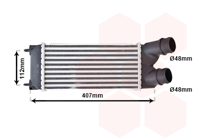 Intercooler (échangeur) VAN WEZEL 40004337