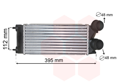 Intercooler (échangeur) VAN WEZEL 40004343