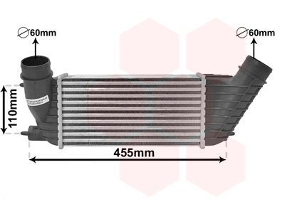 Intercooler (échangeur) VAN WEZEL 40004347