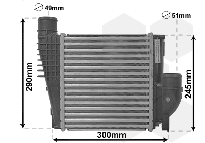 Intercooler (échangeur) VAN WEZEL 40004385