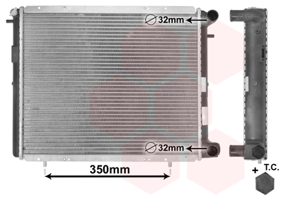 Radiateur refroidissement moteur VAN WEZEL 43002045