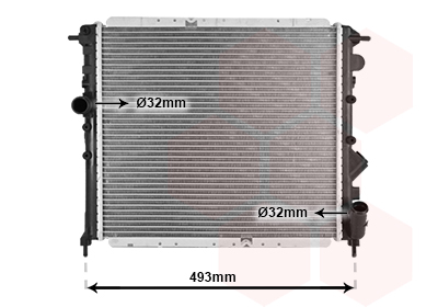 Radiateur refroidissement moteur VAN WEZEL 43002119