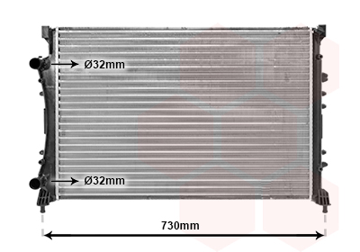 Radiateur refroidissement moteur VAN WEZEL 43002233