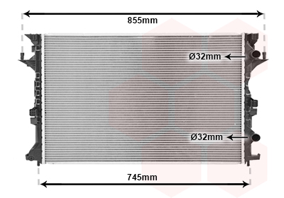 Radiateur refroidissement moteur VAN WEZEL 43002421