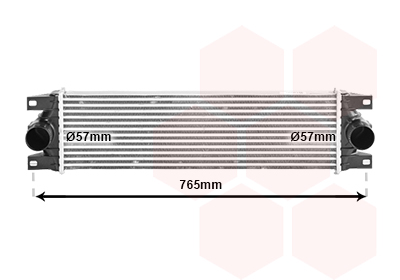 Intercooler (échangeur) VAN WEZEL 43004329