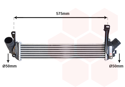 Intercooler (échangeur) VAN WEZEL 43004346