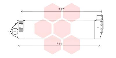 Intercooler (échangeur) VAN WEZEL 43004482