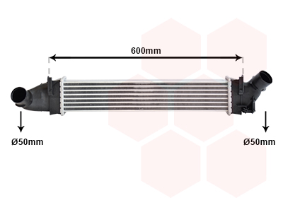 Intercooler (échangeur) VAN WEZEL 43004496