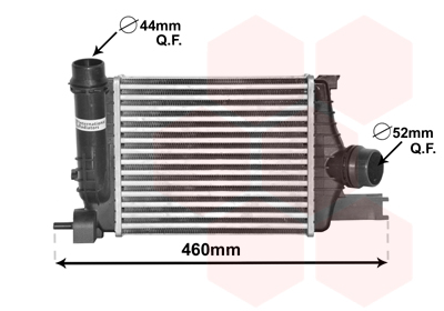 Intercooler (échangeur) VAN WEZEL 43004602