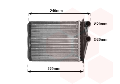 Radiateur de chauffage VAN WEZEL 43006380