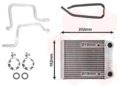 Radiateur de chauffage VAN WEZEL 43016703