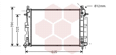 Radiateur refroidissement moteur VAN WEZEL 47002027