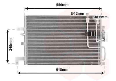 Condenseur de climatisation VAN WEZEL 47005048