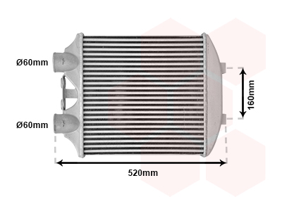 Intercooler (échangeur) VAN WEZEL 49004040